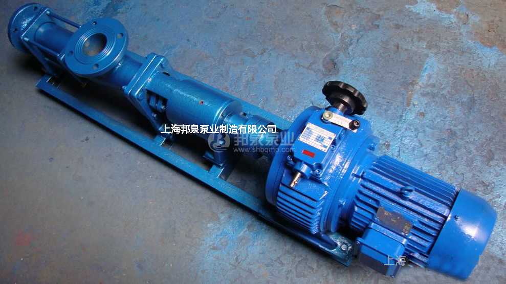 上海银河999小玛丽水果游戏泵业无级变速流量手动调节单螺杆泵图